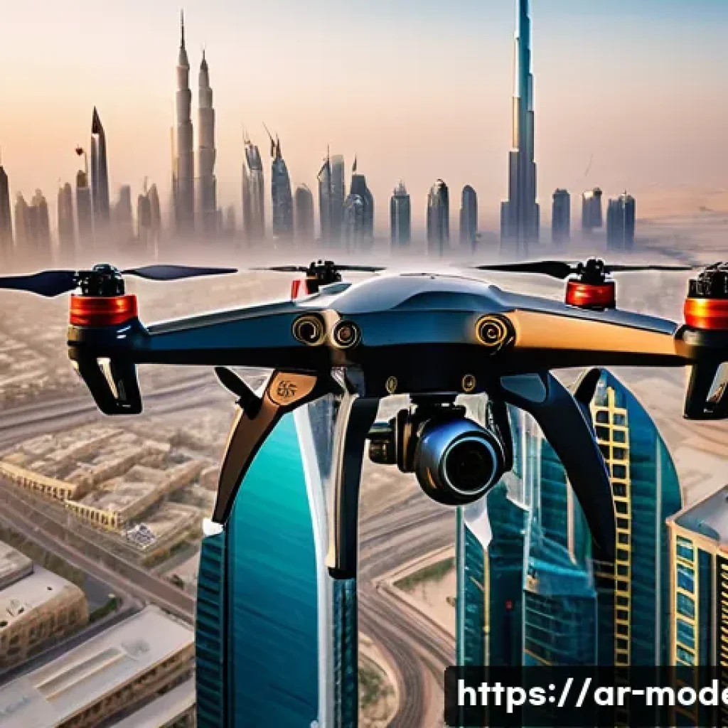 현대건축물 빌딩 내 드론 활용 - A high-resolution image of a multi-rotor drone inspecting the glass facade of a modern skyscraper in...