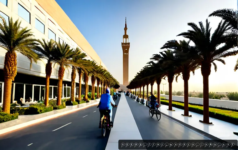 Home 17 현대건축물 친환경 도시 개발 - Photorealistic panoramic view of a modern sustainable city in an Arabic Gulf setting, elegant glass-...